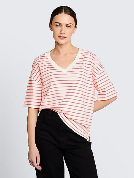 TOM TAILOR T-Shirt T-Shirt Oversize T-Shirt mit Streifenmuster günstig online kaufen