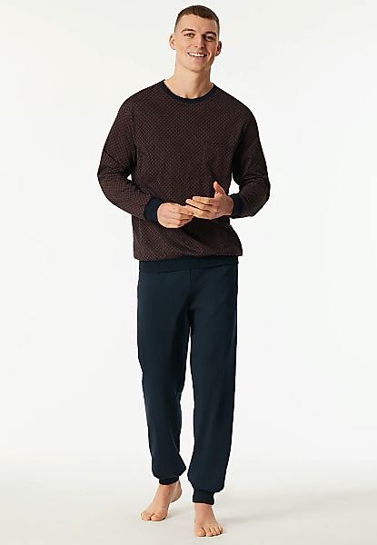 Schiesser Schlafanzug "Comfort Essentials" 2 tlg. mit angenehmen Bündchen günstig online kaufen