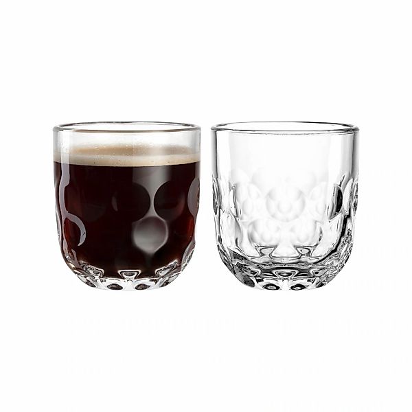 LEONARDO Latte-Macchiato-Glas "Kaffeegläser (1) Gocce 220 ml 2er Set transp günstig online kaufen