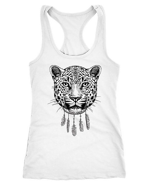 Neverless Tanktop Damen Tank-Top Boho Leopard Racerback Neverless® günstig online kaufen