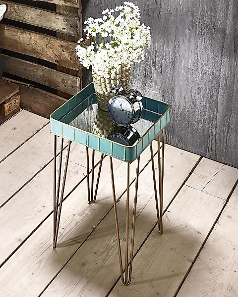 Beistelltisch  Isca ¦ verspiegelt ¦ Maße (cm): H: 46  Ø: 39 Tische > Beiste günstig online kaufen