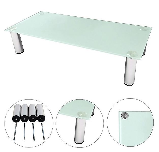 Melko TV-Rack Bildschirmerhöhung Schreibtischaufsatz Glasaufsatz Monitorauf günstig online kaufen