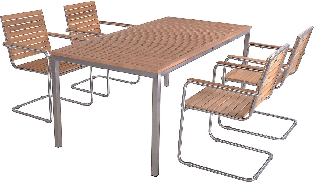 Garden Pleasure Garten-Essgruppe », Tischgruppe »DENVER Set 06«« Set, 5 Stk günstig online kaufen