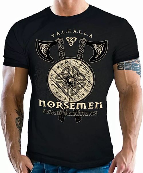 LOBO NEGRO® T-Shirt für Wikinger Nordmann Keltic Fans: Norsemen günstig online kaufen