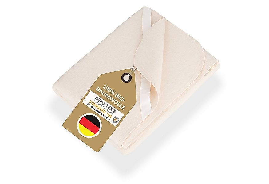 Matratzenschutzbezug Moltonauflage aus 100 Bio-Baumwolle - MADE IN GERMANY günstig online kaufen