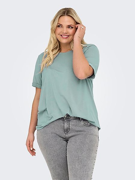 ONLY CARMAKOMA Kurzarmshirt CARMOSTER S/S FOLD günstig online kaufen