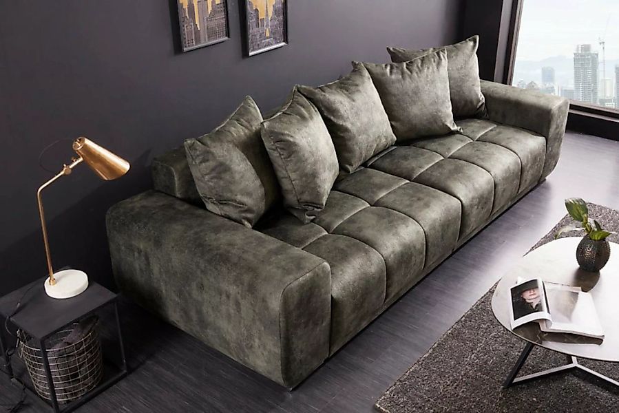 riess-ambiente Big-Sofa ELEGANCIA 285cm moosgrün, Einzelartikel 1 Teile, XX günstig online kaufen