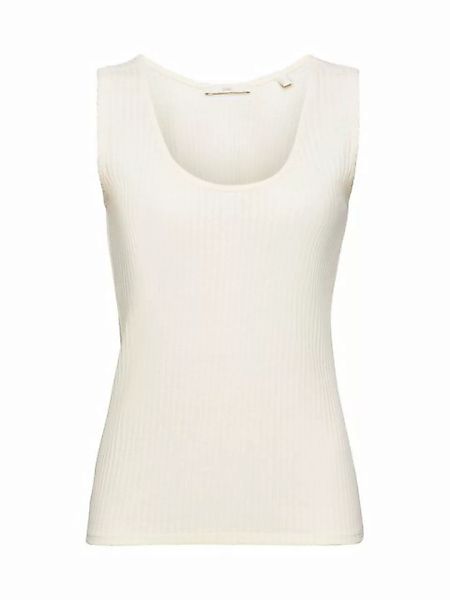 edc by Esprit T-Shirt Top mit Pointelle-Muster (1-tlg) günstig online kaufen