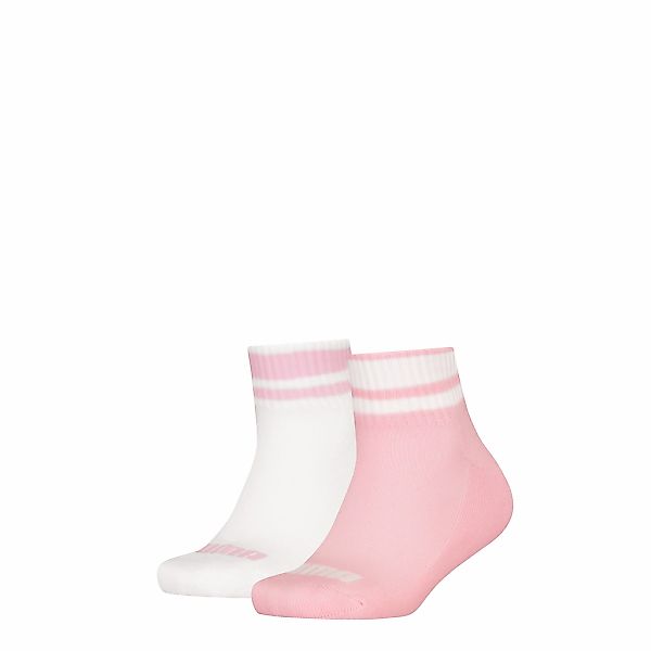 PUMA Kurzsocken "PUMA KIDS CLYDE CUSHIONED QUARTER 2P" 2 Paar, mit gestreif günstig online kaufen