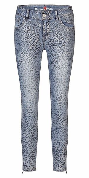 Buena Vista Gerade Jeans – 7/8 Slim-Fit Jeans mit Animal Print Reißverschlu günstig online kaufen