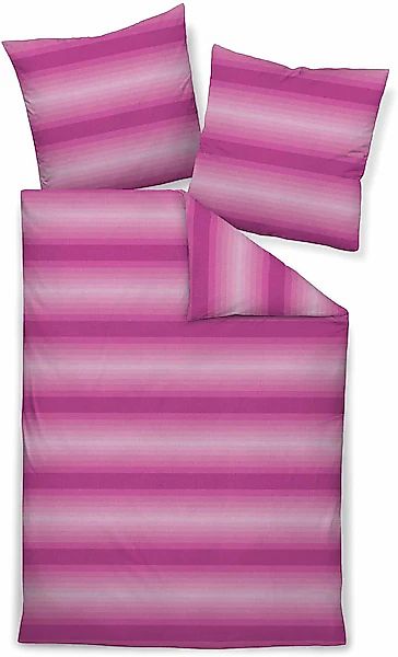 Janine Janine Mako-Satin Bettwäsche MILANO 45075 viva magenta Größe:  135x2 günstig online kaufen