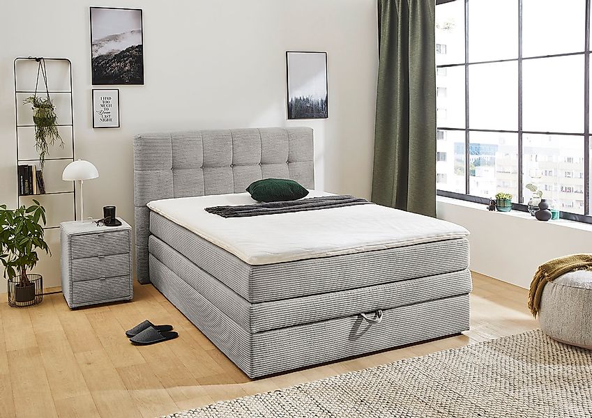 Jockenhöfer Gruppe Boxspringbett »Amy« mit Bettkasten und Kaltschaum-Topper günstig online kaufen