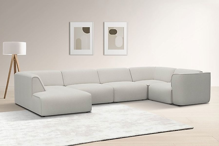 OTTO home Wohnlandschaft »Merid U-Form, jederzeit durch Module erweiterbar, günstig online kaufen