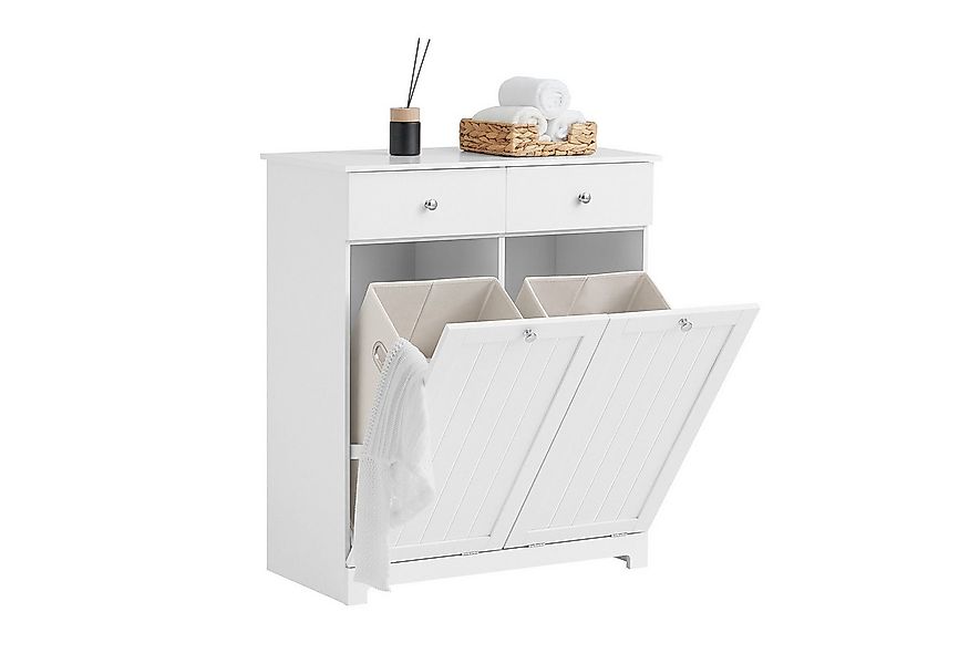 SoBuy Wäscheschrank BZR33, Badschrank mit Wäschekorb, Badkommode, Bad Wasch günstig online kaufen