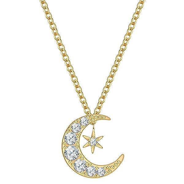 Rafaela Donata Silberkette Mond/Stern gelbgold, mit günstig online kaufen