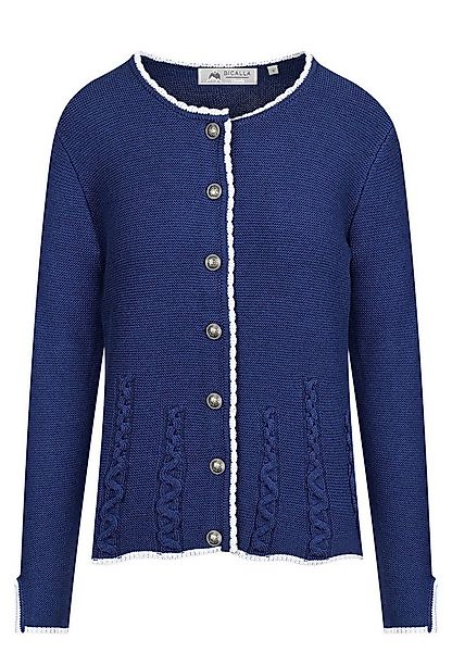 BICALLA Cardigan Trachtenstrickjacke in Dunkelblau (1-tlg) günstig online kaufen