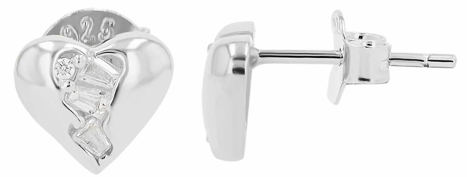 Adelia´s Paar Ohrhänger "Damen Ohrringe – Ohrstecker aus 925 Silber mit Zir günstig online kaufen