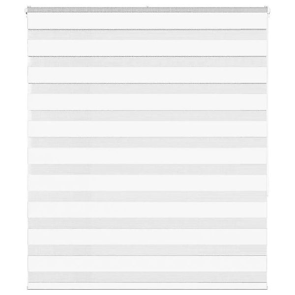 vidaXL Doppelrollo Weiß 125x150 cm Stoffbreite 120,9 cm Polyester 4014760 günstig online kaufen