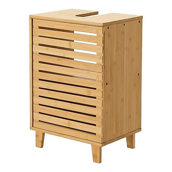 en.casa Waschbeckenunterschrank »Iveland« Unterschrank 60x40x30cm Bambus günstig online kaufen