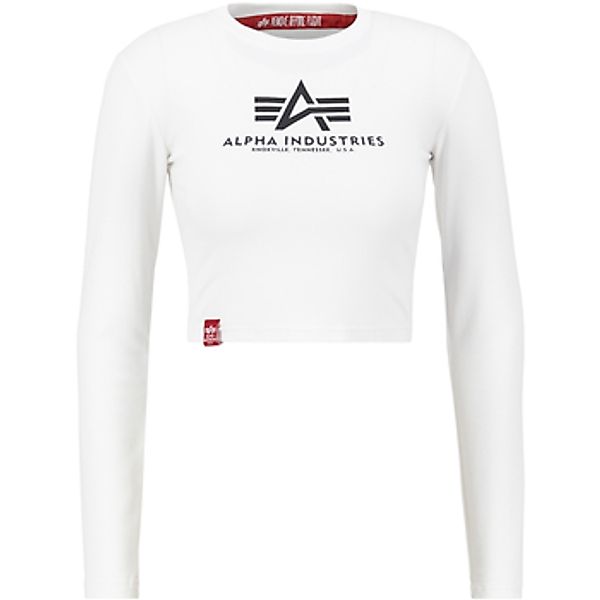 Alpha Industries  Sweatshirt Basic Cropped LS Women - white günstig online kaufen