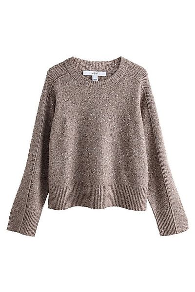Next Rundhalspullover Gemusterter Strickpullover mit Rundhalsausschnitt (1- günstig online kaufen