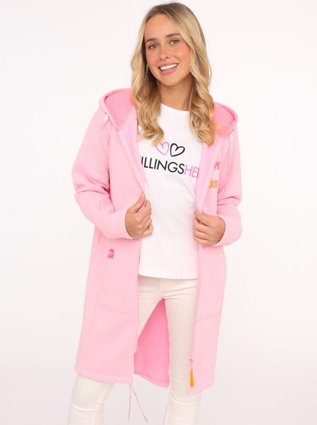 Zwillingsherz Jerseymantel ""Hope Love Luck"" mit langem Reißverschluß und günstig online kaufen