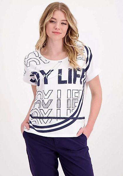 Monari Sweatshirt, mit glänzendem Alloverprint günstig online kaufen