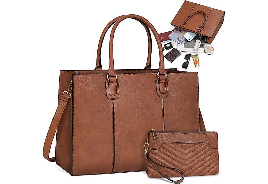 LuxusKollektion Businesstasche Handtasche Damen 15,6 Zoll Shopper Groß Tote günstig online kaufen
