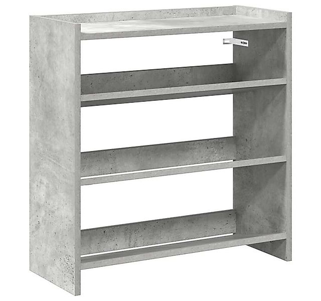 vidaXL Schuhregal Schuhregal Betongrau 60x25x62 cm Holzwerkstoff, 1-tlg. günstig online kaufen