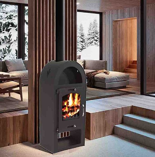 Apex Kaminofen Kaminofen 9kW Holzofen Kachelofen günstig online kaufen