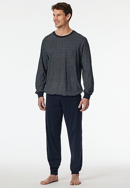 Schiesser Schlafanzug Comfort Essentials (2 tlg) mit gestreiftem Oberteil günstig online kaufen