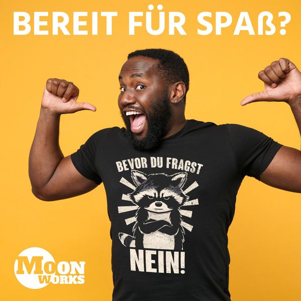 MoonWorks Print-Shirt Herren T-Shirt Bevor Du günstig online kaufen