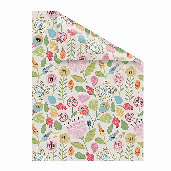 LICHTBLICK ORIGINAL Fensterfolie "Blumen" 1 Stk. blickdicht strukturiert Kl günstig online kaufen