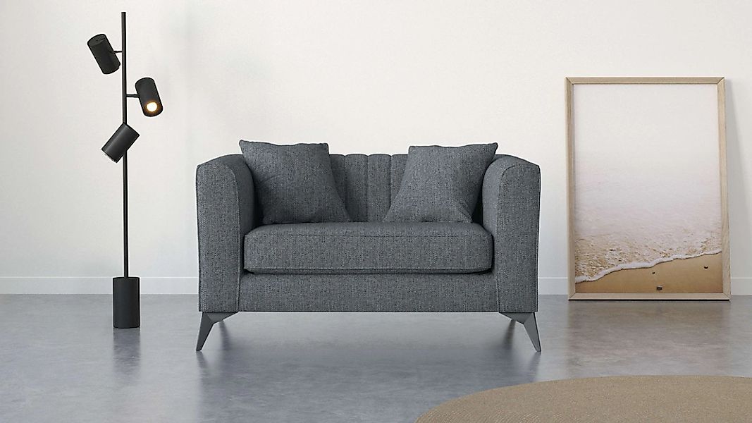 Places of Style Loveseat "MATTHEW Loungesessel, Maße B/T/H: 130/86/74 cm", günstig online kaufen