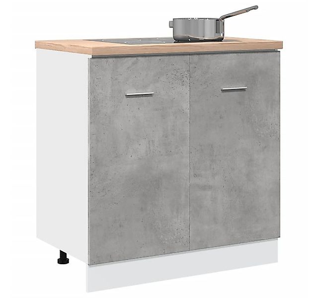vidaXL Unterschrank Spülenunterschrank Küchenschrank Betongrau 80x46x81,5 c günstig online kaufen
