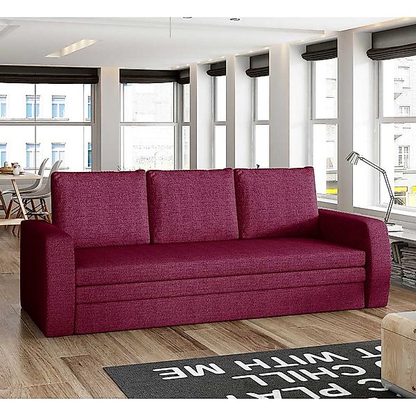 Schlafsofa Dreisitzer Sofa mit Schlaffunktion und Armlehnen günstig online kaufen