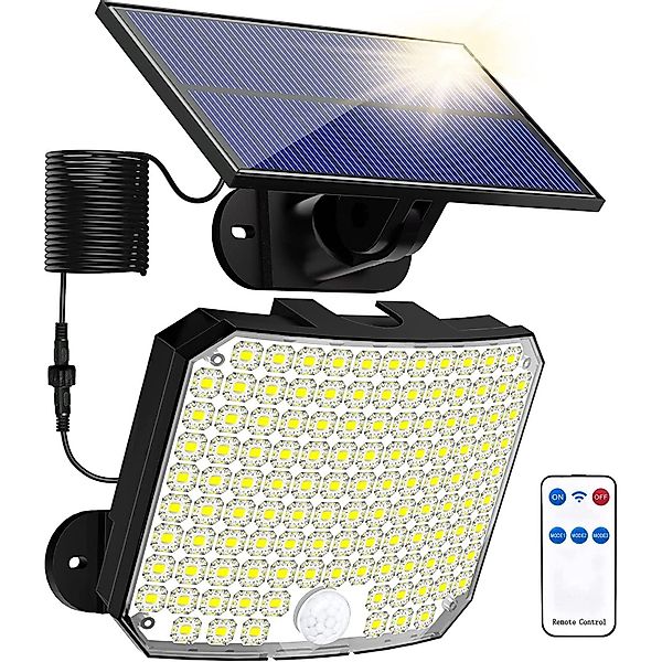 Rosnek Außen-Deckenleuchte 118 LEDs Solarleuchte, Bewegungsmelder, günstig online kaufen