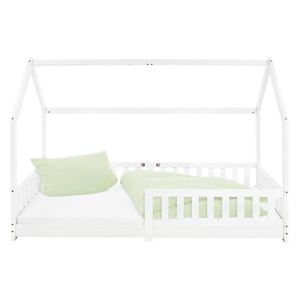 ML-DESIGN Spielbett Hausbett Spielbett inkl. Lattenrost kreativ Bodenbett f günstig online kaufen
