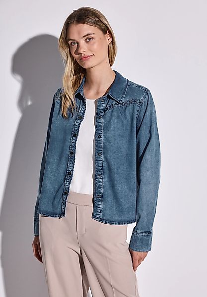 STREET ONE Jeansbluse, mit Knopfleiste günstig online kaufen