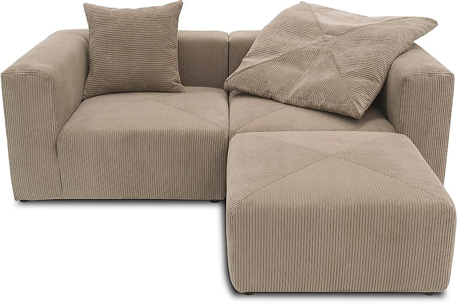 RAUM.ID Ecksofa »Gerrid L-Form« Cord, Modulsofa, bestehend aus 2 Eckelement günstig online kaufen