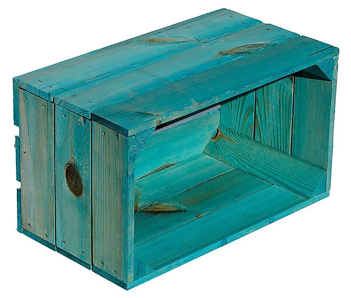 Kistenkolli Altes Land Allzweckkiste Regalkiste "Hilde" Türkis ohne günstig online kaufen