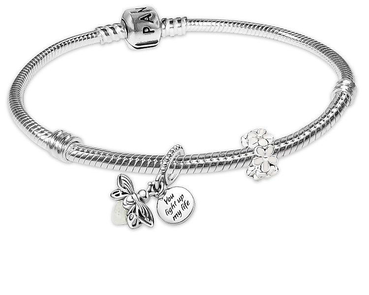 Pandora Charm-Armband DamenSilber Geschenk-Set Glühwürmchen und günstig online kaufen