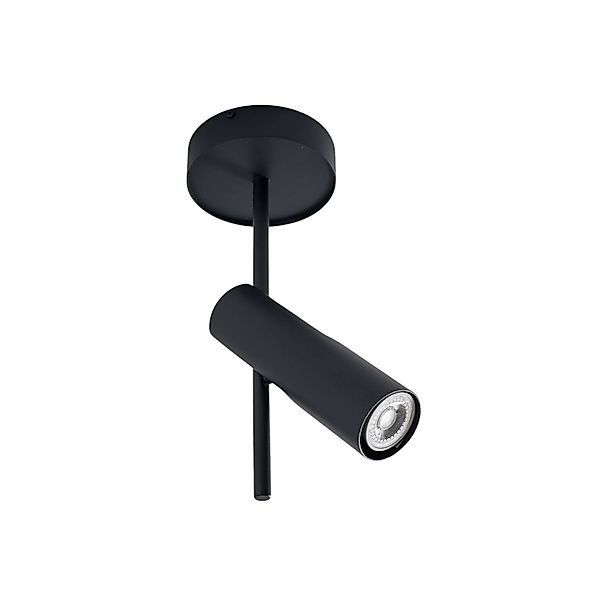 Deckenspot Leda 1, anthrazit, 1-flammig, Stahl, Höhe 34 cm günstig online kaufen