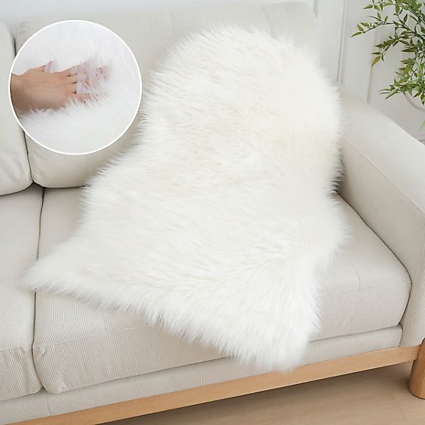 my home Fellteppich Dena Teppiche, Fellform, waschbar, fellförmig, Höhe: 60 günstig online kaufen