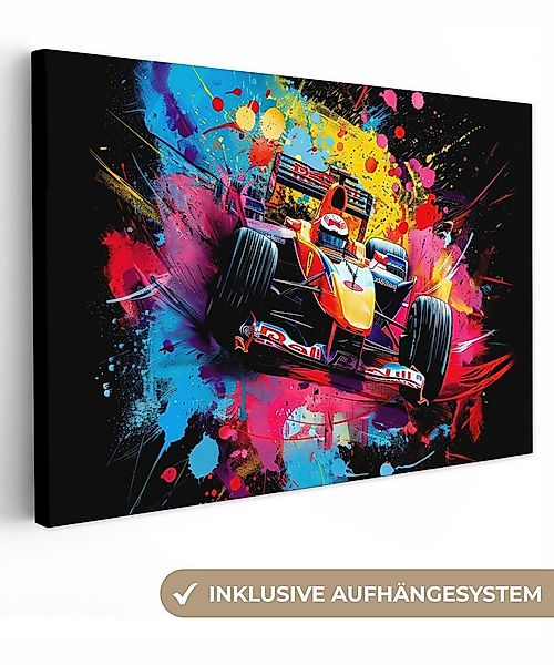 OneMillionCanvasses® Leinwandbild Graffiti - Sport - Auto - Formel 1 - Moto günstig online kaufen