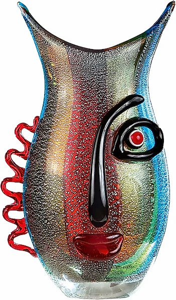 GILDE GLAS art Tischvase »Red Vista«, (1 St.), aus Glas, Höhe ca. 32 cm günstig online kaufen