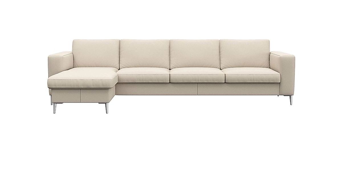 FLEXLUX Ecksofa "Fiore, super Sitzkomfort durch Kaltschaum im Sitz, L-Form" günstig online kaufen