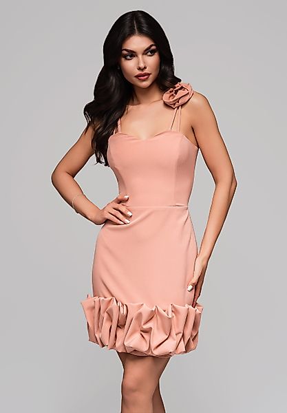 OMBRE Abendkleid Kurzes Kleid mit Rüschen günstig online kaufen