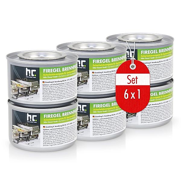 Höfer Chemie GmbH Brennpaste 6x 200g FLAMBIOL® Firegel Brennpaste zum Warmh günstig online kaufen