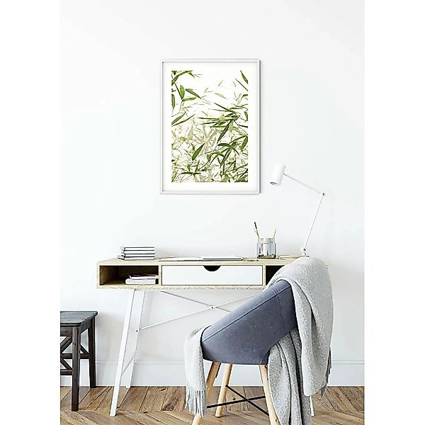 KOMAR Wandbild - Bamboo Leaves - Größe: 50 x 70 cm mehrfarbig Gr. one size günstig online kaufen